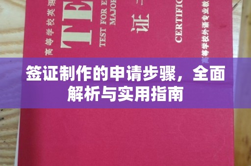 开远签证制作的申请步骤，全面解析与实用指南