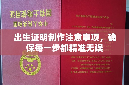 开远出生证明制作注意事项，确保每一步都精准无误